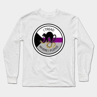 I Tread Where I Please - Demisexual Long Sleeve T-Shirt